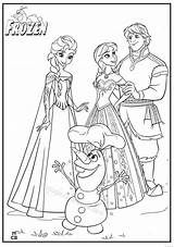 Frozen Coloring Pages Elsa Printable Olaf Kids Drawing Disney Colouring Anna Book Print Princess Printables Kristoff Hans Color Sheets Pic sketch template