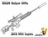 Coloring Pages Sniper Patriotic Rifle Drawing Military Print M40 Book Yescoloring Marine Airsoft Corps Books Guns Choose Board Sheets sketch template
