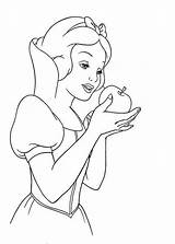 Snow Coloring Pages Apple Eat Color Poisonous Disney Princess Beautiful Cartoon Drawing Colouring Dwarfs Seven Visit Colorluna Choose Board Sheets sketch template