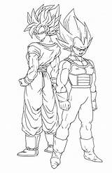 Saiyan Goku Coloriage Sangoku Sayen sketch template