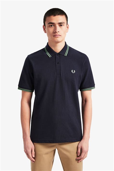 Fred Perry Laurel Collection Twin Tipped Polo Shirt Navy