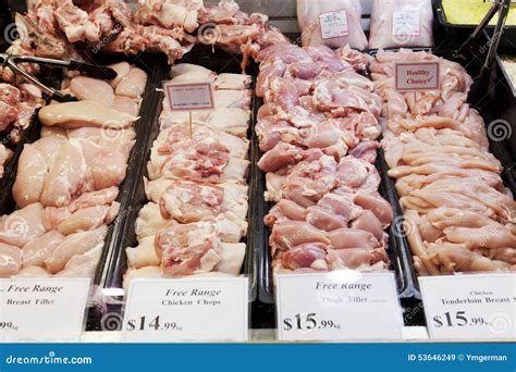 fresh meat   market editorial stock image image  store
