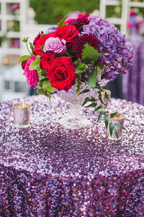 glam red and purple wedding inspiration glamour and grace