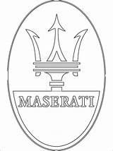Maserati Emblem Automarken Autos Voitures sketch template