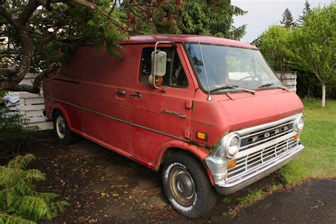 parked cars  ford econoline