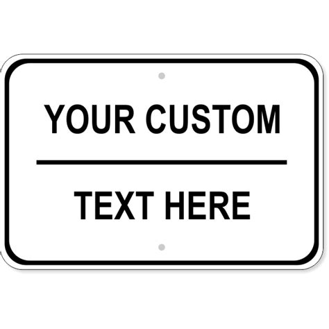 custom text wide sign custom signs