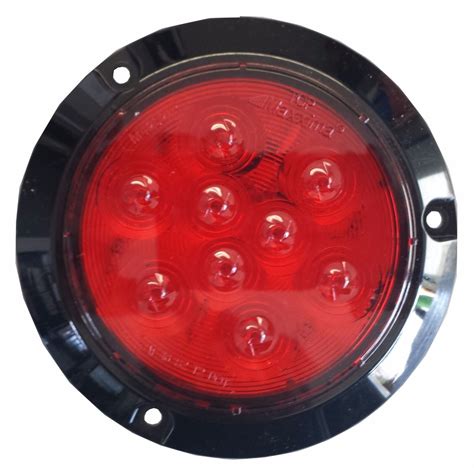 red   stop turn tail lights pair  led surface mount ebay