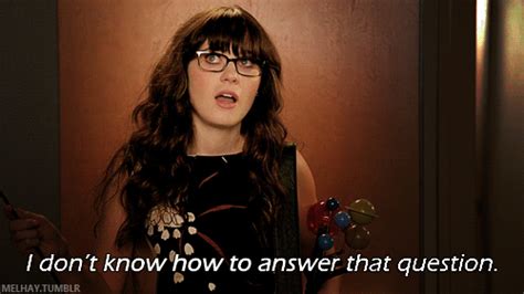 New Girl Quote About Speechless Question S Answer Cq