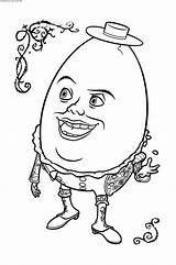 Humpty Dumpty Risunki sketch template