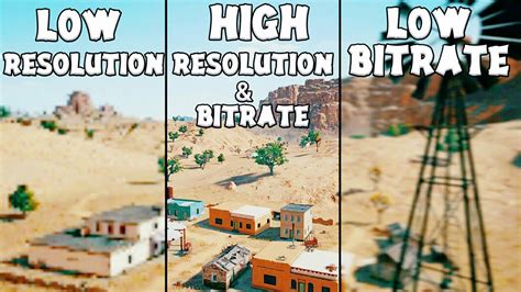 bitrate bitrate  resolution youtube