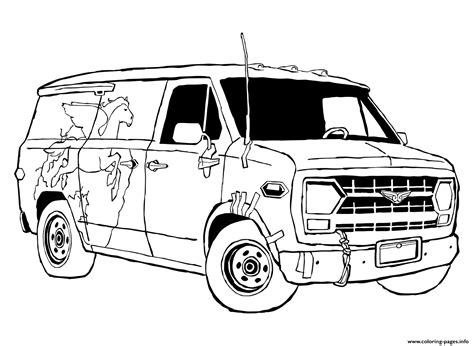 van  onward coloring page printable