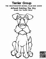 Dog Show Coloring Westminster Pages Kennel Dogs Wire Fox Club Terrier Squirrel Sky Painting Table Getdrawings Portuguese Water sketch template