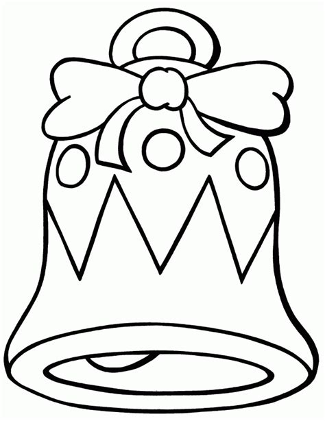 christmas bell coloring pages clip art library