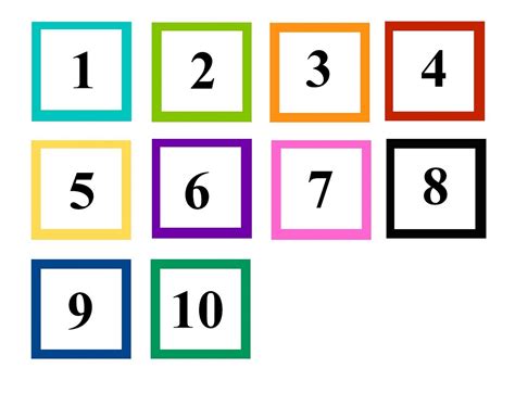 numbers   preschool printables learning printable