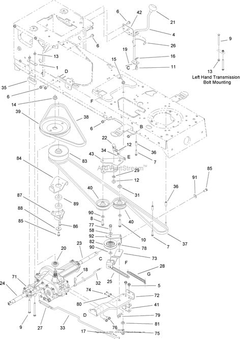 toro lx drive belt diagram
