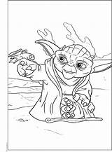 Wars Star Yoda Coloring Pages Print sketch template
