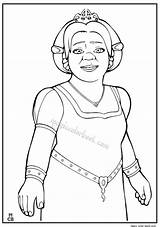 Coloring Shrek Pages Fiona Face Princess Getcolorings Color Printable Getdrawings Colorings sketch template