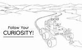 Curiosity Rover sketch template