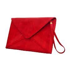 zorra cantalope clutch bag red