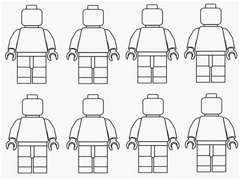 spring time treats lego men coloring page