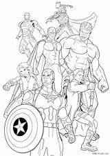 Vingadores Avengers Supereroi Disegni Vengadores Ultron Scaricare Colora Cinque Imprime Coloring Pantera sketch template