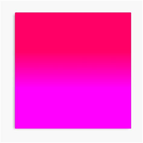 hot pink and neon pink ombre shade color fade canvas print by