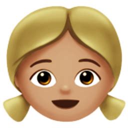 girl medium light skin tone emoji uf uffc