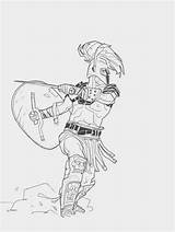 Gladiator Drawing Coloring Pages Deviantart Choose Board Reference sketch template