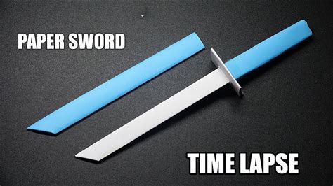 paper sword part  easy origami tutorial diy ninja sword time lapse youtube