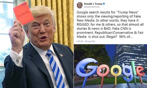 trump doubles   claim google  hiding good news