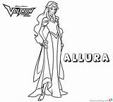 Voltron Pages Coloring Allura Princess Printable Bettercoloring sketch template