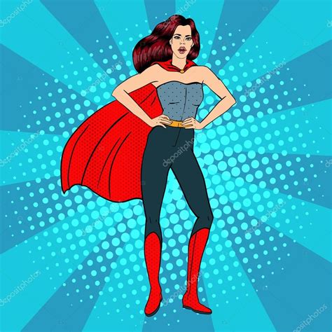 Super Woman Female Hero Superhero Girl In Superhero