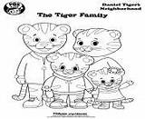 Tiger Coloring Pages Daniel Margaret Min Family Printable sketch template