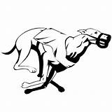 Greyhound Racing Dog Line Stickers Drawing Decal Car 5cm Personality Vinyl Styling Decoration Truck Running Silver Drawings S1 Silhouette Clipartmag sketch template