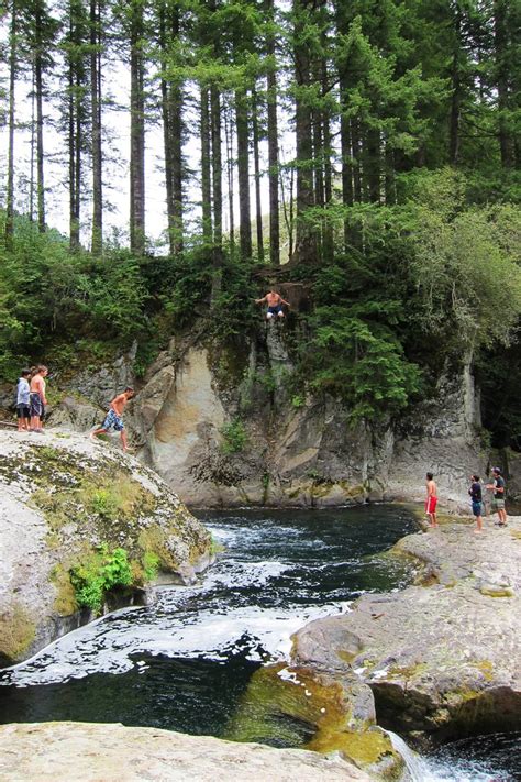 naked falls on the washougal river outdoor project