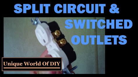 split circuit outlet switched outlet   youtube