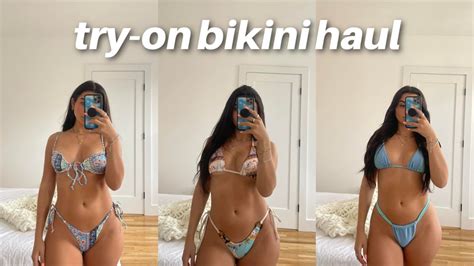 Huge Try On Zaful Bikini Haul Affordable Trendy Youtube