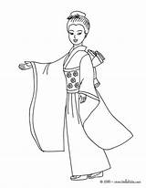 Colorir Prinzessin Ausmalen Japonesa Japanische Princesa Hellokids Princesas Kawaii Ausmalbilder Drucken sketch template