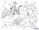 Thanksgiving Pooh Winnie Disney Coloring Clipart Fall Pages Family Cute Kids Friends Activities Crafts Clipground Cartoon sketch template