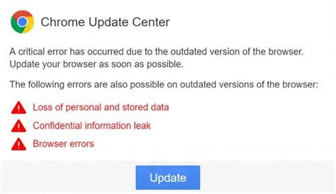 chrome update center scam pop    remove  july