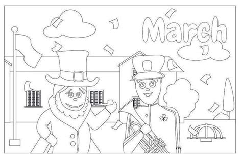 march coloring pages  printable march coloring pages