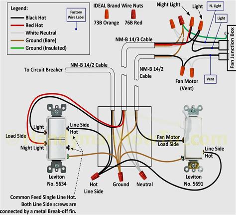 nutone bathroom fan wiring diagram wiregram