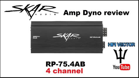 skar amp dyno rp ab  channel car audio amplifier review rp youtube