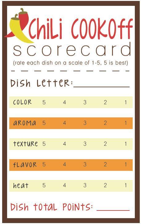 chili cookoff score sheet printable thinkrsvp chili cook