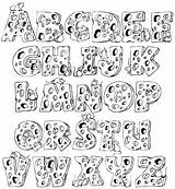 Fonts Coloring Alphabet Lettering Letters Template Letter Large Colorthealphabet Graffiti Hand Calligraphy Visit Cool Choose Board sketch template