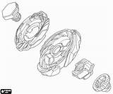 Beyblade Coloring Metal Fusion Pages Oncoloring Sheets Burst Printable Hagane Ginka sketch template