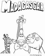 Madagascar Coloring Pages Alex Colouring Melman Gloria Marty Kids Movie Lion Kissing Sketch Sheets Printable Sheet Book Characters Clipart Adult sketch template