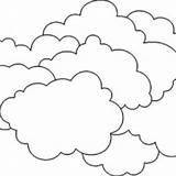 Clouds Coloring Heavy So Netart sketch template