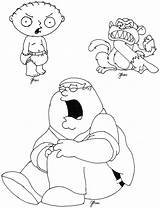 Griffin Stewie Gangster Coloringhome Clipart Coloringme sketch template