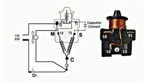 danfoss relay oil  capacitor type connection  diagram  ur air conditioning system